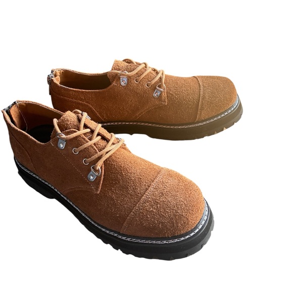 OREE Men’s Suede Shoes Brown US 12 EU 45 New